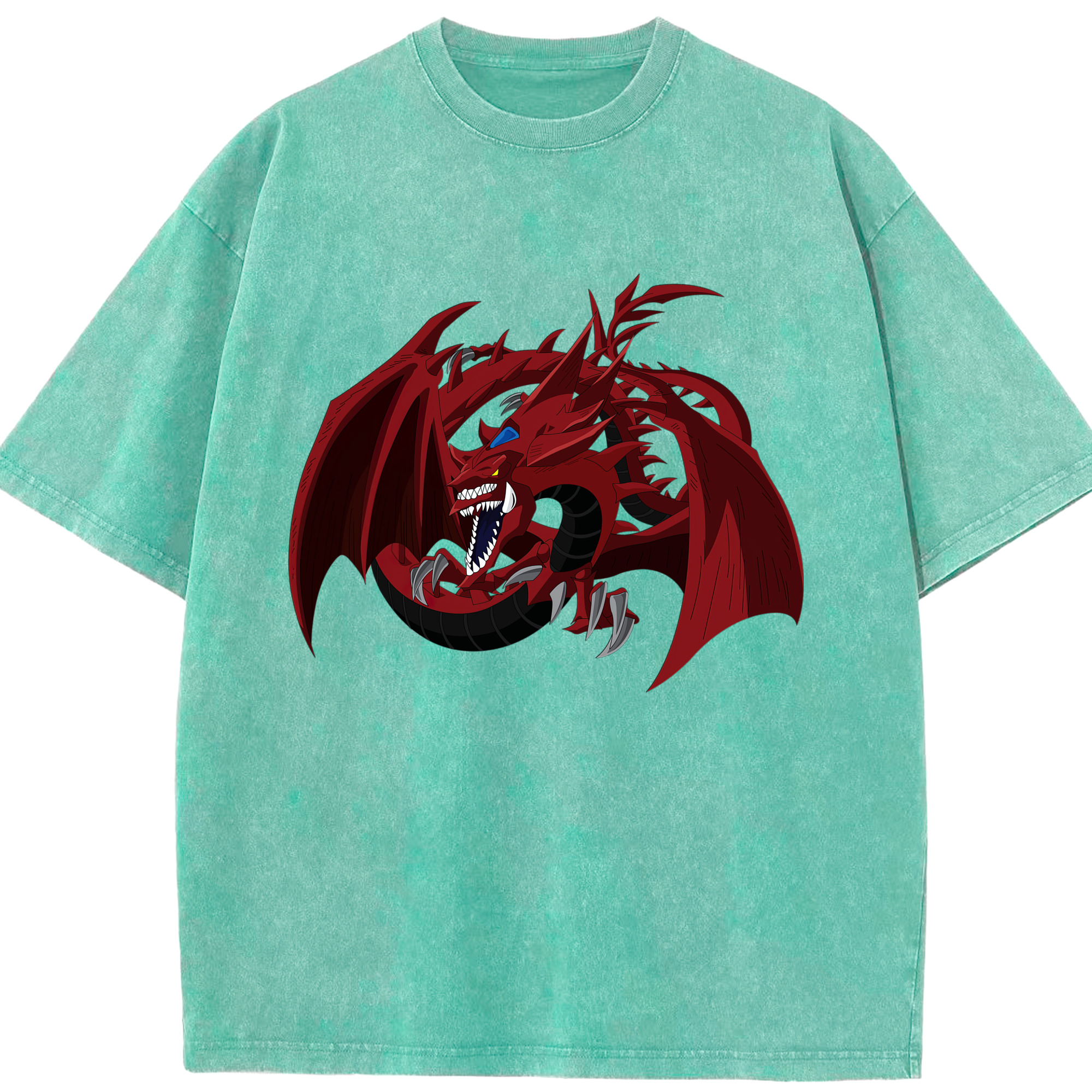 （画像用） 遊☆戯☆王 Yu-Gi-Oh! 綿100% ヴィンテージ風 半袖Tシャツ（フロントプリント）